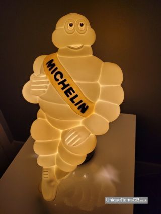 1960s Large Michelin Man Bibendum Mascot 18.  5 " Repurposed Into A Lamp