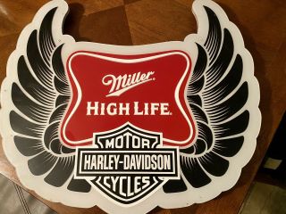 Bar light sign Harley Davidson/Miller Light 2