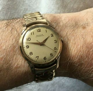 Vintage Oversize 1940,  S Dulux Swiss Antimagnetic 35mm Wristwatch