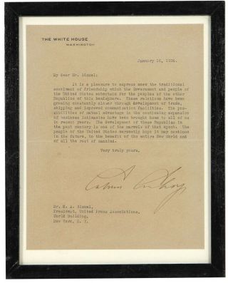 Calvin Coolidge 1924 Typed Letter Signed As President - Great Content - Jsa Loa