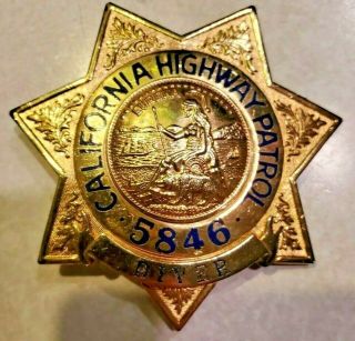 Obsolete Collectible California Highway Patrol Diver Badge