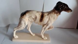 Borzoi Russian Wolfhound Greyhound German Porcelain Figurine Hertwig 3653u