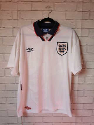 England 1993 - 1995 Home Umbro Vintage Football Shirt Adult Xl -