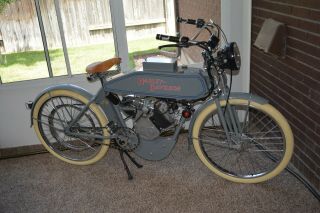 Harley Davidson Tribute Motorcycle Board Track Racer Bicycle 1915 Type Custom