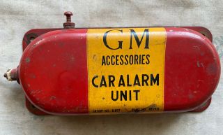 Rare Vintage 1940s Gm Accessories General Motors Car Alarm Unit