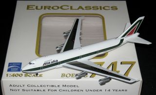 Aeroclassics Alitalia Boeing 747 - 200 I - Demb 1/400 Scale Model