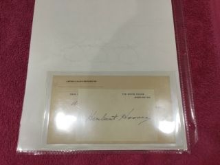 Calvin Coolidge and Herbert Hoover Signed White House Cards 2