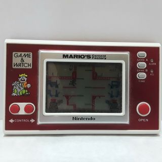 Vintage 1983 Nintendo Game & Watch Mario ' s Cement Factory Handheld Game ML - 102 2