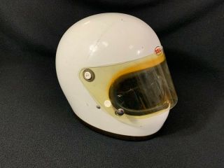 Vintage Bell Star Helmet White Classic Size 7 1/4 E4928
