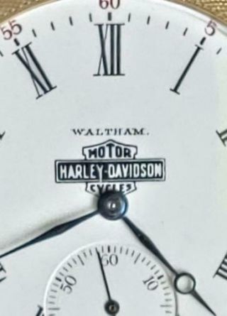 Waltham Mans Harley Davidson 1915 Pocket Watch 3