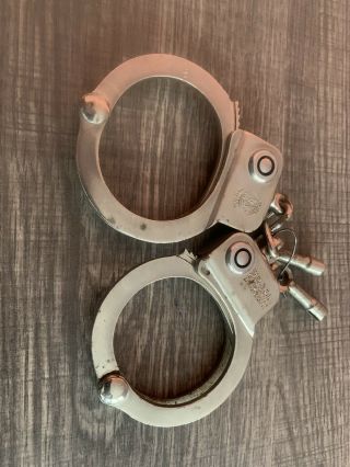 Vintage Smith & Wesson Model 94 Handcuffs With Two D Keys