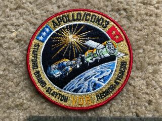 Rare Astp Apollo - Soyuz Vdb Vance Brand Initial Patch