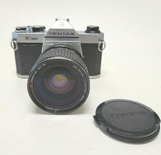 Asahi Pentax K1000 35mm Film Camera Pentax - 28 - 85mm Tokina Lens Vintage