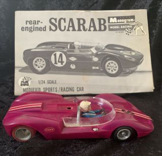 1/24 Scale Vintage Mpc 1965 Scarab Roadster Dyno - Charger Slot Car