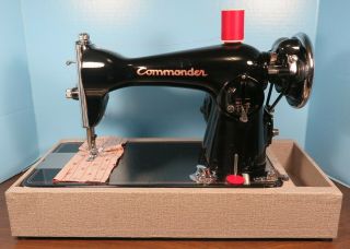 Vintage Commander 15 Class Sewing Machine Completely Please Read On