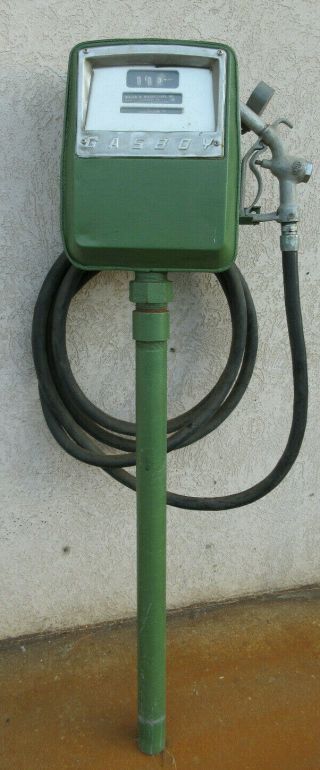 Vintage Gasboy Gas Pump Model 1820 Fuel Pump Oil Station Lolipop