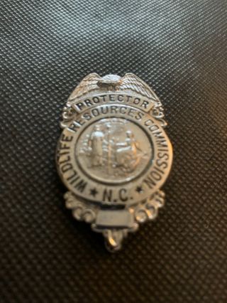 Vintage North Carolina Game Warden Protector Badge