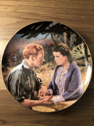 Gone With The Wind “scarlett And Ashley After The War” Plate - Loose (1736d)