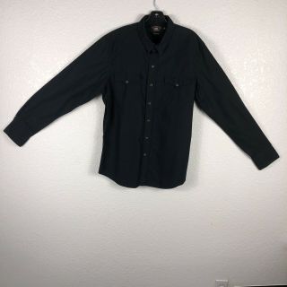 Rrl Ralph Lauren Vintage Inspired Cotton Western Shirt L/sleeve Black Szxl.  C462