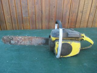 Vintage Mcculloch 10 10993 Chainsaw Chain Saw With 16 " Bar