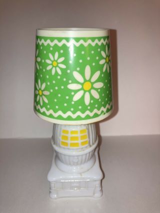 Avon Country Charm Lamp Decanter - Field Of Flowers Cologne Full No Box Vintage
