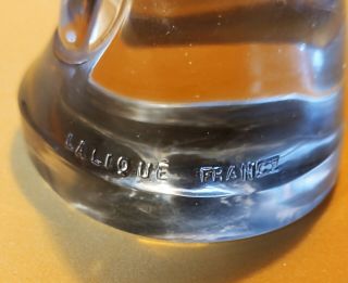 RENE LALIQUE TETE D ' EPERVIER CAR MASCOT HAWKS HEAD CLEAR GLASS CIRCA 1928 2