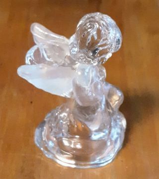 Vintage - Glass - Angel - Taper - Candle Holder - Aprox 5 X 2.  5