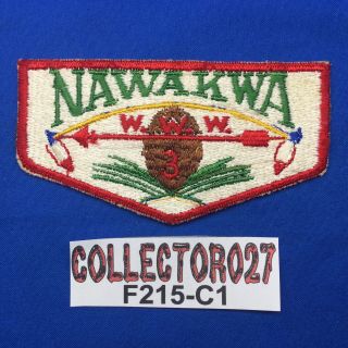 Boy Scout Oa Nawakwa Lodge 3 S1 Ff First Flap Order Of The Arrow Patch Va