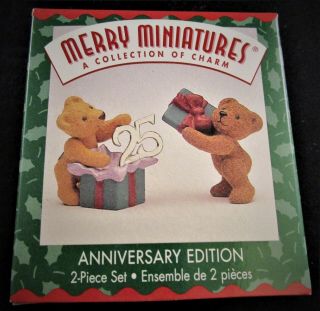 1999 Hallmark Keepsake Ornament Merry Miniatures 25th Anniversary Edition