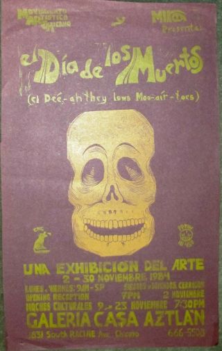 Carlos Cortez El Dia De Los Muertos - The Day Of The Dead 1984 Poster