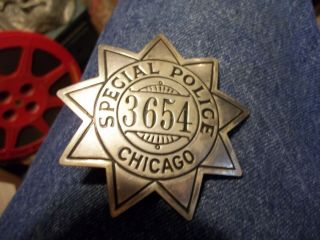 Special Police Chicago 3654==9 Pointed Star==3/1/4 Inches Point To Point