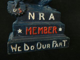 NRA National Recovery Act Cast Metal Painted Store Display Eagle FDR 2