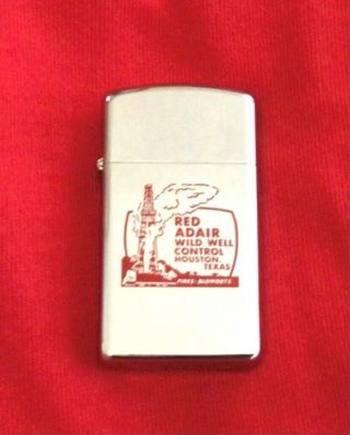 Red Adair Company - Oil Well Firefighters - 1969 Zippo Customer Give Away Lighter