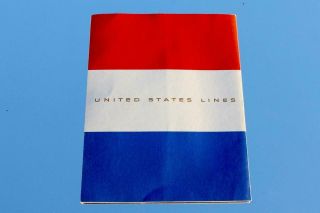 SS UNITED STATES LINE MAIDEN VOYAGE IN SOUTHAMPTON OCEAN TERMINAL DINNER MENU 6