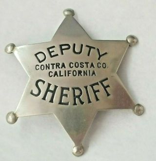 Obsolete Deputy Sheriff Contra Costa County,  California Mfg.  Ed Jones Co.