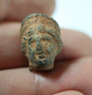 Zurqieh - As17997 - Ancient Roman Bronze Head Of Ceres?.  100 - 300 A.  D