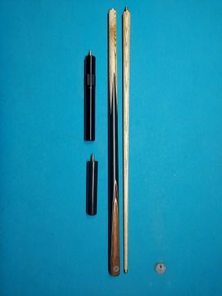 Unknown Vintage Sneaky Pete 1/2 Split Pool Snooker Cue 10mm Tip W/extensions Usa