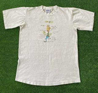 Vintage 1995 Pearl Jam Mr Point Tour T - Shirt Band Concert All Sport Usa Made L