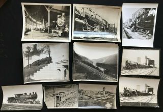 Vintage 1900 - 20s Railroad Baltimore & Ohio B & O Rr Photo Lot` (10 Photos) Bb
