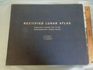 Lunar Atlas 1963 Large Book 15 " X 19 " X 1 " Rectified Lunar Atlas Supplement 2