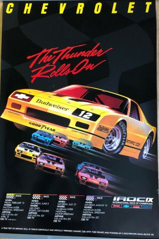 1985 International Race Of Champions Iroc Chevrolet Posters,  36 X 24’,  50,  Count
