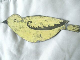 Vintage/antique Metal Bird,  Hand Crafted And Etched,  One Of A Kind,  Rare