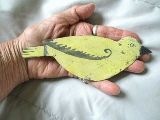 VINTAGE/ANTIQUE METAL BIRD,  HAND CRAFTED AND ETCHED,  ONE OF A KIND,  RARE 3