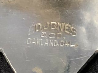 Vintage Sheriff Badge San Mateo County,  California Collectible Obsolete ED JONES 6