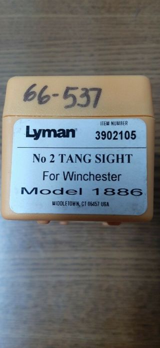 Lyman 2 Tang Sight For Winchester Model 1886