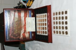 Limited Treasures Barack Obama 50 States Of Quarter/coin Set W/case 24k Gold