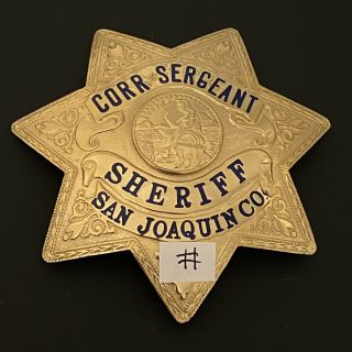 Obsolete San Joaquin County California Sheriff