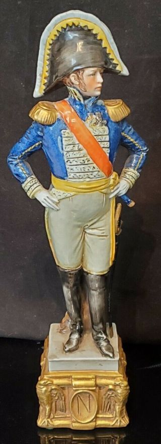 Vtg Porcelain Capodimonte Figurine Napoleon By Bruno Merli 264 As Imperial Merce