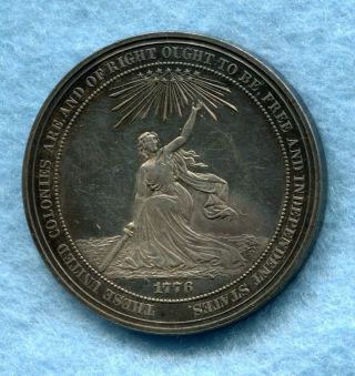 1876 Centennial Exhibition Hk20 Official Silver Medal Hk - 20 Philadelphia