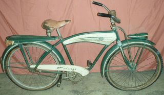 1950 Firestone Deluxe Cruiser Bicycle Barn Find Complete W/ Higgins Speedometer
